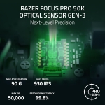 Razer Naga V3 Pro - Black 1K (8K Compatible) Безжична геймърска мишка