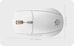 SteelSeries Rival 3 Wireless Gen2 White Безжична геймърска оптична мишка