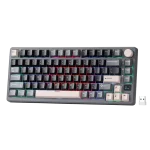 Royal Kludge M75 Phantom Hot-Swappable Безжична геймърска механична клавиатура с RK Fast Silver суичове