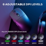 Royal Kludge M3 8K Dark Night Безжична геймърска мишка