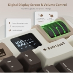 Royal Kludge M70 Mocha Grey Hot-Swappable Безжична геймърска механична клавиатура с RK Linear Cream суичове
