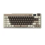 Royal Kludge M70 Mocha Grey Hot-Swappable Безжична геймърска механична клавиатура с RK Linear Cream суичове