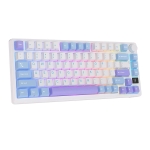 Royal Kludge M75 Phantom Hot-Swappable Безжична геймърска механична клавиатура с RK Fast Silver суичове