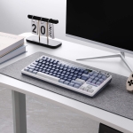 Royal Kludge M87 Ocean Blue Hot-Swappable Безжична геймърска механична клавиатура с RK Linear Cream суичове
