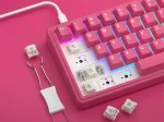 Royal Kludge R65 Berry Red Hot-Swappable Геймърска механична клавиатура с RK Linear Cream суичове