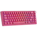 Royal Kludge R65 Berry Red Hot-Swappable Геймърска механична клавиатура с RK Linear Cream суичове