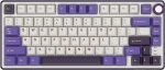 Royal Kludge R75 Sky Cyan Hot-Swappable Геймърска механична клавиатура с RK Fast Silver суичове