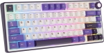 Royal Kludge R75 Sky Cyan Hot-Swappable Геймърска механична клавиатура с RK Fast Silver суичове