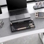 Royal Kludge R75 Sky Cyan Hot-Swappable Геймърска механична клавиатура с RK Fast Silver суичове