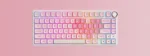 Royal Kludge R75 Pink Melody Hot-Swappable Геймърска механична клавиатура с RK Linear Cream суичове