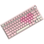 Royal Kludge R75 Pink Melody Hot-Swappable Геймърска механична клавиатура с RK Linear Cream суичове