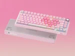 Royal Kludge R75 Pink Melody Hot-Swappable Геймърска механична клавиатура с RK Linear Cream суичове