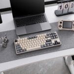 Royal Kludge R87Pro TKL Half Grey Hot-Swappable Геймърска механична клавиатура с RK Linear Cream суичове