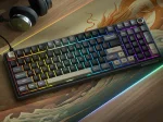 Royal Kludge R98Pro Phantom Hot-Swappable Геймърска механична клавиатура с RK Linear Cream суичове