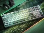 Royal Kludge R98Pro Phantom Hot-Swappable Геймърска механична клавиатура с RK Linear Cream суичове
