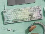 Royal Kludge R98Pro Phantom Hot-Swappable Геймърска механична клавиатура с RK Linear Cream суичове
