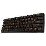 Royal Kludge RK61 White Hot-Swappable Безжична геймърска механична клавиатура с RK Red суичове