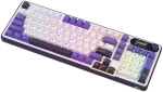 Royal Kludge S98 Blackberry Mousse Hot-Swappable Безжична геймърска механична клавиатура с RK Chartreuse суичове