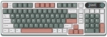 Royal Kludge S98 Blackberry Mousse Hot-Swappable Безжична геймърска механична клавиатура с RK Chartreuse суичове