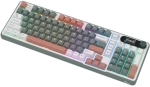 Royal Kludge S98 Blackberry Mousse Hot-Swappable Безжична геймърска механична клавиатура с RK Chartreuse суичове