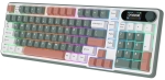 Royal Kludge S98 Blackberry Mousse Hot-Swappable Безжична геймърска механична клавиатура с RK Chartreuse суичове
