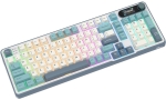 Royal Kludge S98 Blackberry Mousse Hot-Swappable Безжична геймърска механична клавиатура с RK Chartreuse суичове