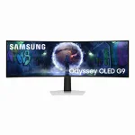 Samsung Odyssey G9 GAMING LS49CG934, 49 OLED, 240Hz, 0.03 ms, 329 DQHD (5120 x 1440), FreeSync Premium Pro, HDR10+ Gaming, 1800R Curved Извит геймърски монитор