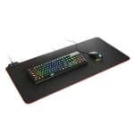 Sharkoon 1337 RGB V2 900 Black Геймърска подложка за клавиатура и мишка с RGB подсветка