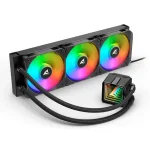 Sharkoon S100 ARGB Black 360mm AIO Воден охладител за процесор
