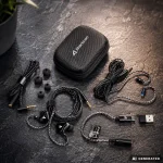 Sharkoon Stealthbite IEM Black Геймърски слушалки тапи с микрофон и USB-C DAC