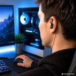 Sharkoon Stealthbite IEM Black Геймърски слушалки тапи с микрофон и USB-C DAC