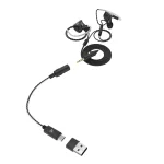 Sharkoon Stealthbite IEM Black Геймърски слушалки тапи с микрофон и USB-C DAC