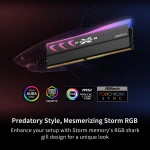 Silicon Power XPOWER Storm RGB Gray 32GB (2x16), DDR5, 6400 MHz, CL32, AMD EXPO & Intel XMP Рам памет