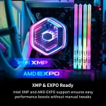 Silicon Power XPOWER Storm RGB Gray 32GB (2x16), DDR5, 6400 MHz, CL32, AMD EXPO & Intel XMP Рам памет