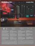 SteelSeries Alias Pro Настолен геймърски микрофон за стрийминг