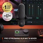 SteelSeries Alias Pro Настолен геймърски микрофон за стрийминг