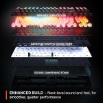 SteelSeries Apex Pro TKL Gen 3 UK Layout White Геймърска механична клавиатура с OmniPoint 3.0 регулируеми суичове