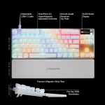 SteelSeries Apex Pro TKL Gen 3 UK Layout White Геймърска механична клавиатура с OmniPoint 3.0 регулируеми суичове