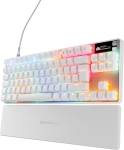 SteelSeries Apex Pro TKL Gen 3 UK Layout White Геймърска механична клавиатура с OmniPoint 3.0 регулируеми суичове