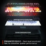SteelSeries Apex Pro TKL Wireless Gen 3 US Layout Black Безжична геймърска механична клавиатура с OmniPoint 3.0 регулируеми суичове