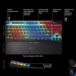 SteelSeries Apex Pro TKL Wireless Gen 3 US Layout Black Безжична геймърска механична клавиатура с OmniPoint 3.0 регулируеми суичове