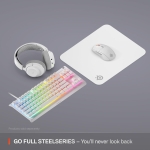 SteelSeries QcK - Medium White Геймърски пад за мишка