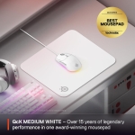 SteelSeries QcK - Medium White Геймърски пад за мишка
