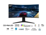 TCL 34R83Q 34" QD-Mini LED, 180Hz, 1ms, 21:9 Ultra Wide QHD (3440 x 1440), AMD FreeSync Premium, VESA DisplayHDR 1400, 1500R Извит геймърски монитор
