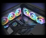 Thermaltake SWAFAN EX12 120mm ARGB Black Комплект вентилатори (3 броя)
