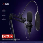 Trust GXT 270 Emita II+ Микрофон за стрийминг и гейминг с рамо