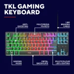Trust GXT833 Thado White TKL Геймърска мембранна клавиатура