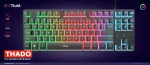 Trust GXT833 Thado White TKL Геймърска мембранна клавиатура