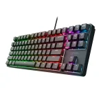 Trust GXT 864 Cada TKL Геймърска механична клавиатура с Huano Brown суичове