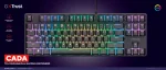 Trust GXT 864 Cada TKL Геймърска механична клавиатура с Huano Brown суичове